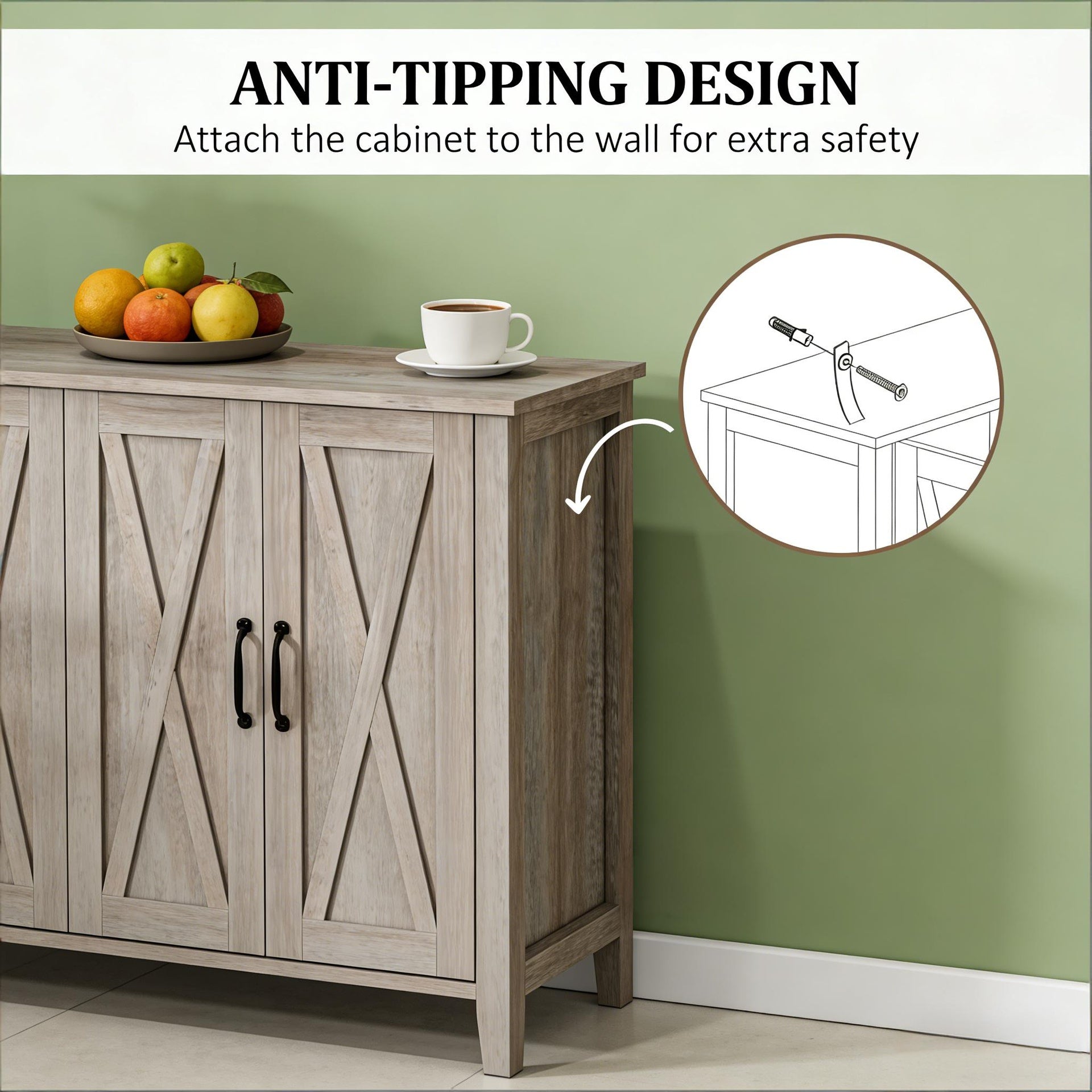 Hall Storage Cabinet,Sideboard Buffet,Living Room Cabinet,Coffee Bar Cabinet