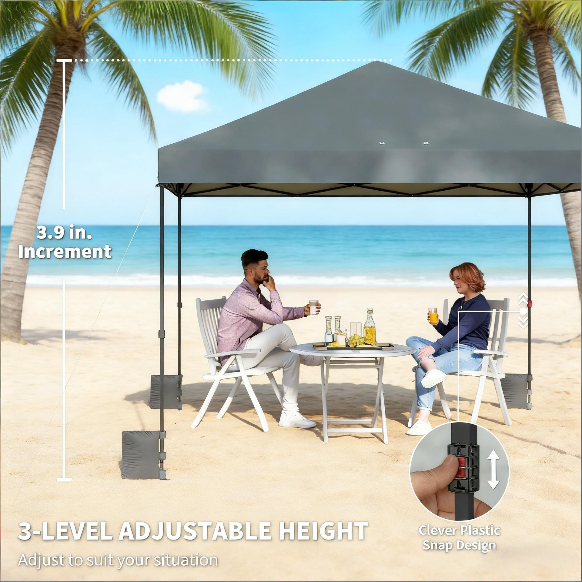 Stable Instant Canopy Shelter,Portable Pop Up Canopy Tent,for Outdoor