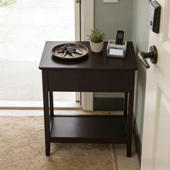 Slim Storage Cabinet Table,Narrow Side Table,End Table