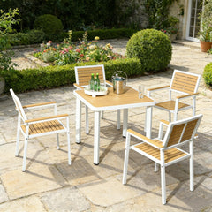Outdoor Dining Furniture Set,5pc Patio Table and Chairs Set