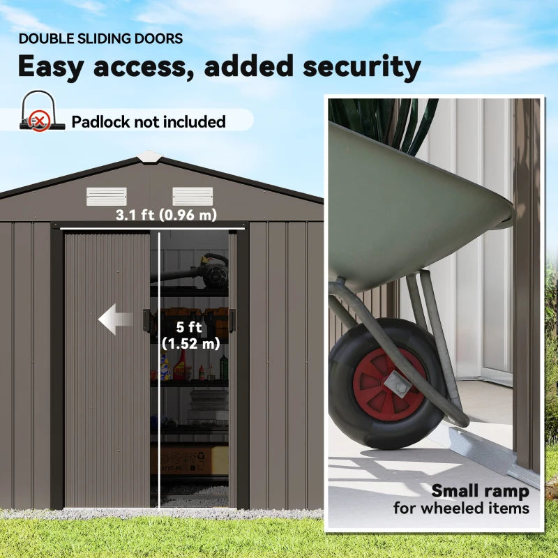 Tool Storage Building Shed,Outdoor Shed Garden Storage Shed
