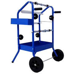 Mobile 18" Multi-Roll Masking Paper Machine with Storage Trays,BLUE