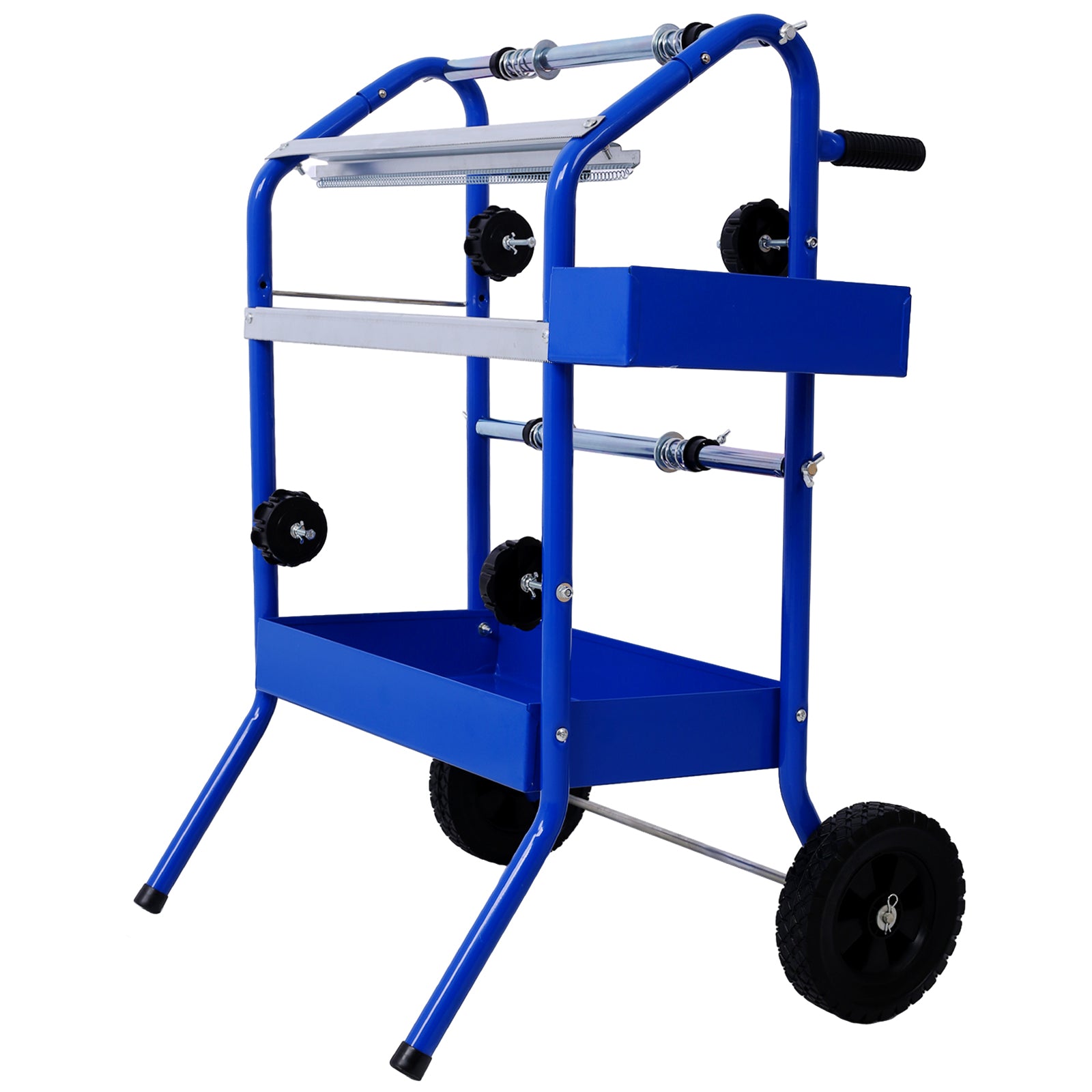 Mobile 18" Multi-Roll Masking Paper Machine with Storage Trays,BLUE