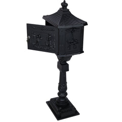 Cast Aluminum Mail Box,Postal Box , Mailbox Color Black