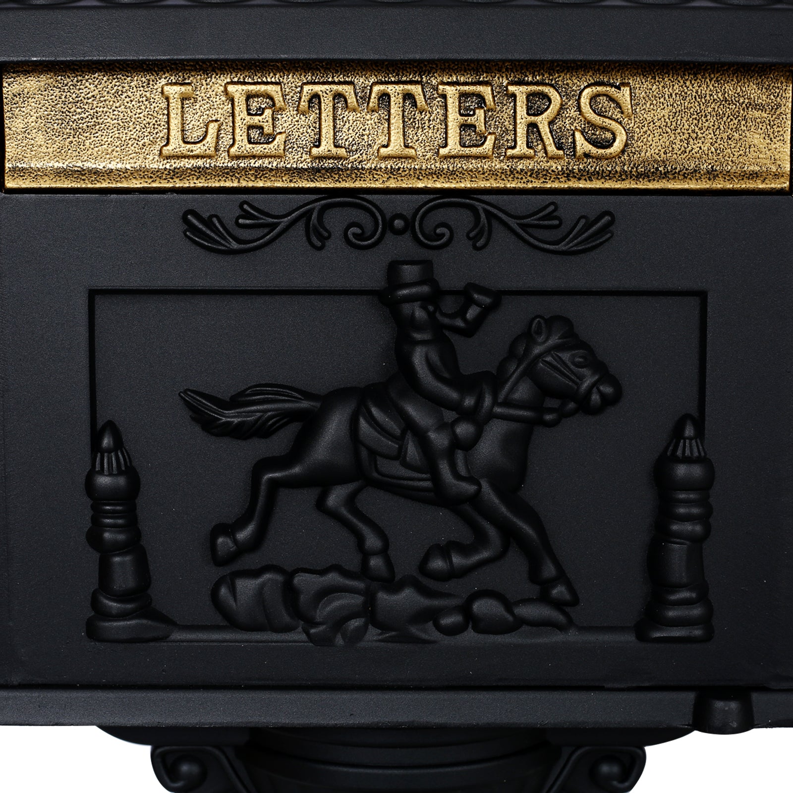 Cast Aluminum Mail Box,Postal Box , Mailbox Color Black