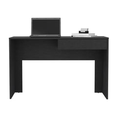 Writing Computer Desk with One Drawer, Black