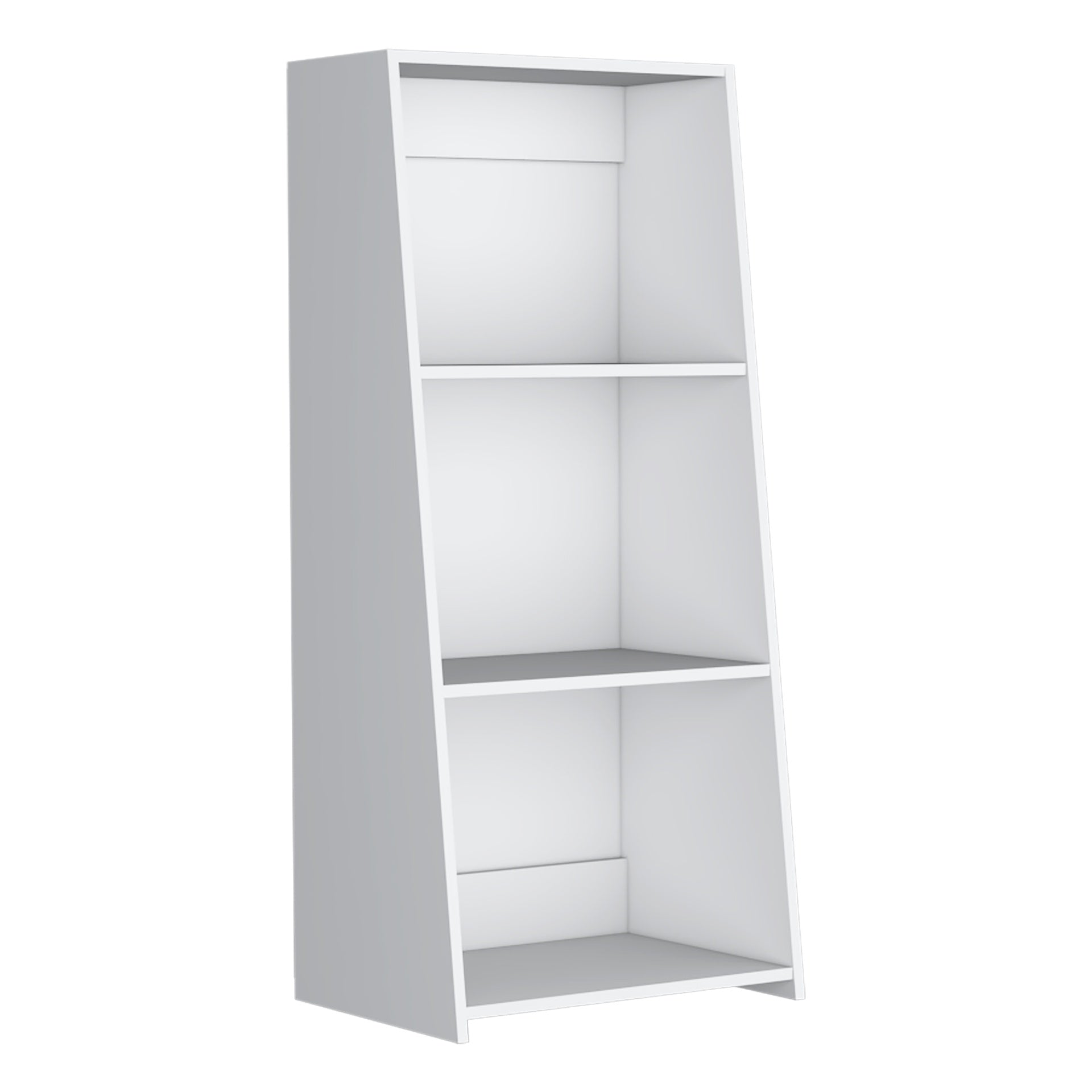 Bookcase 47" H, 3 shelves, White