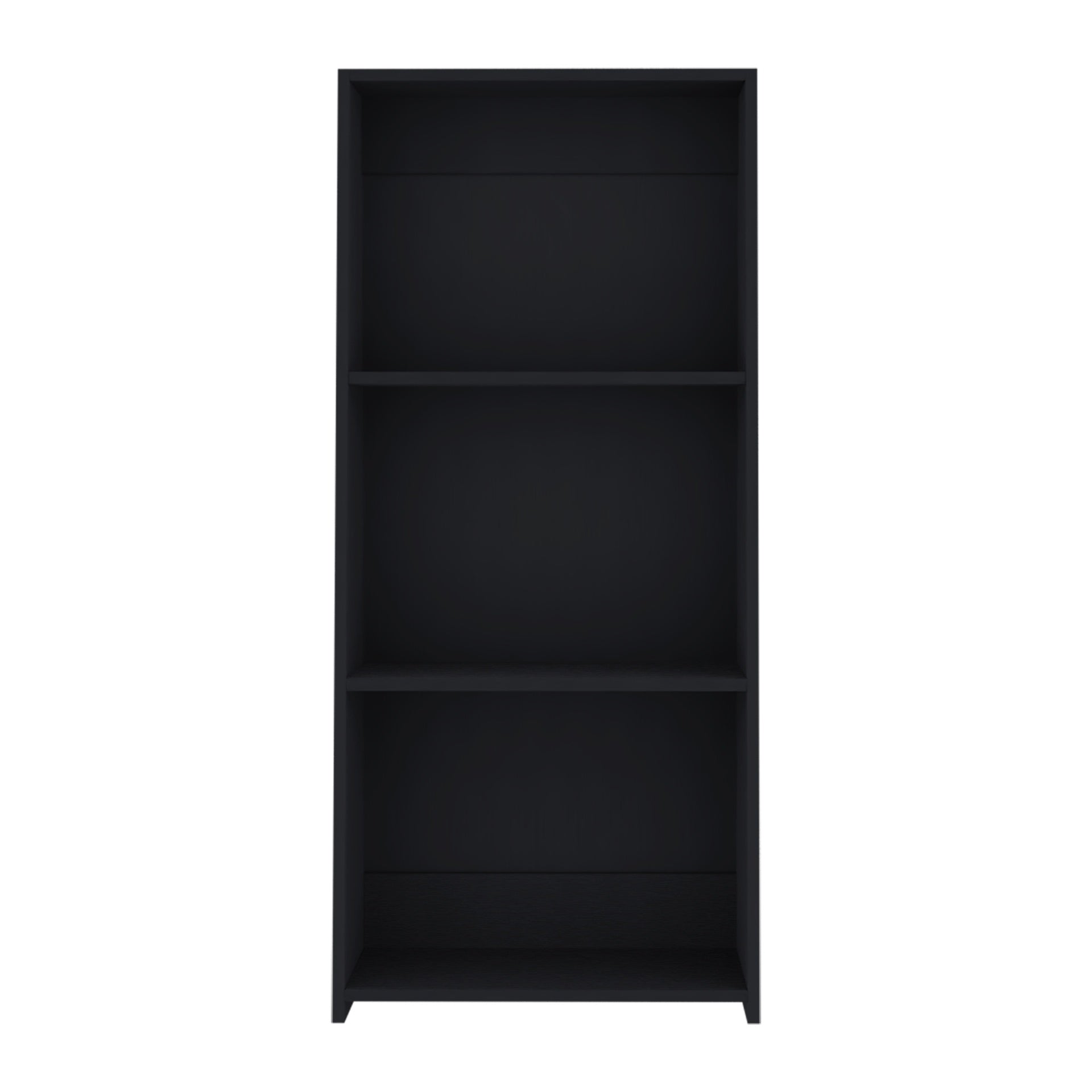 Bookcase 47" H, 3 shelves, Black
