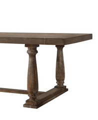Bernard Weathered Oak Finish Dining Table