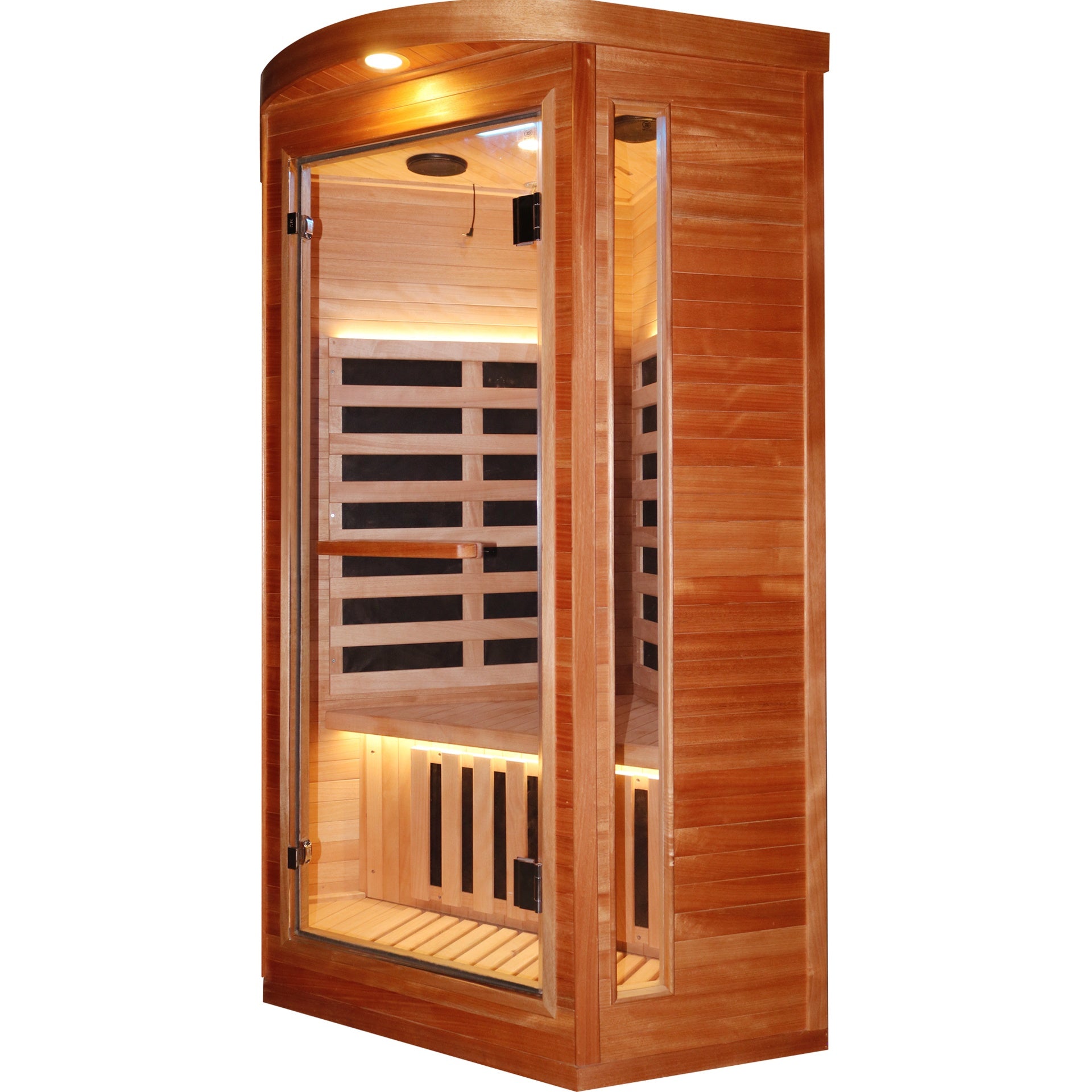 Single pentagonal far-infrared sauna room