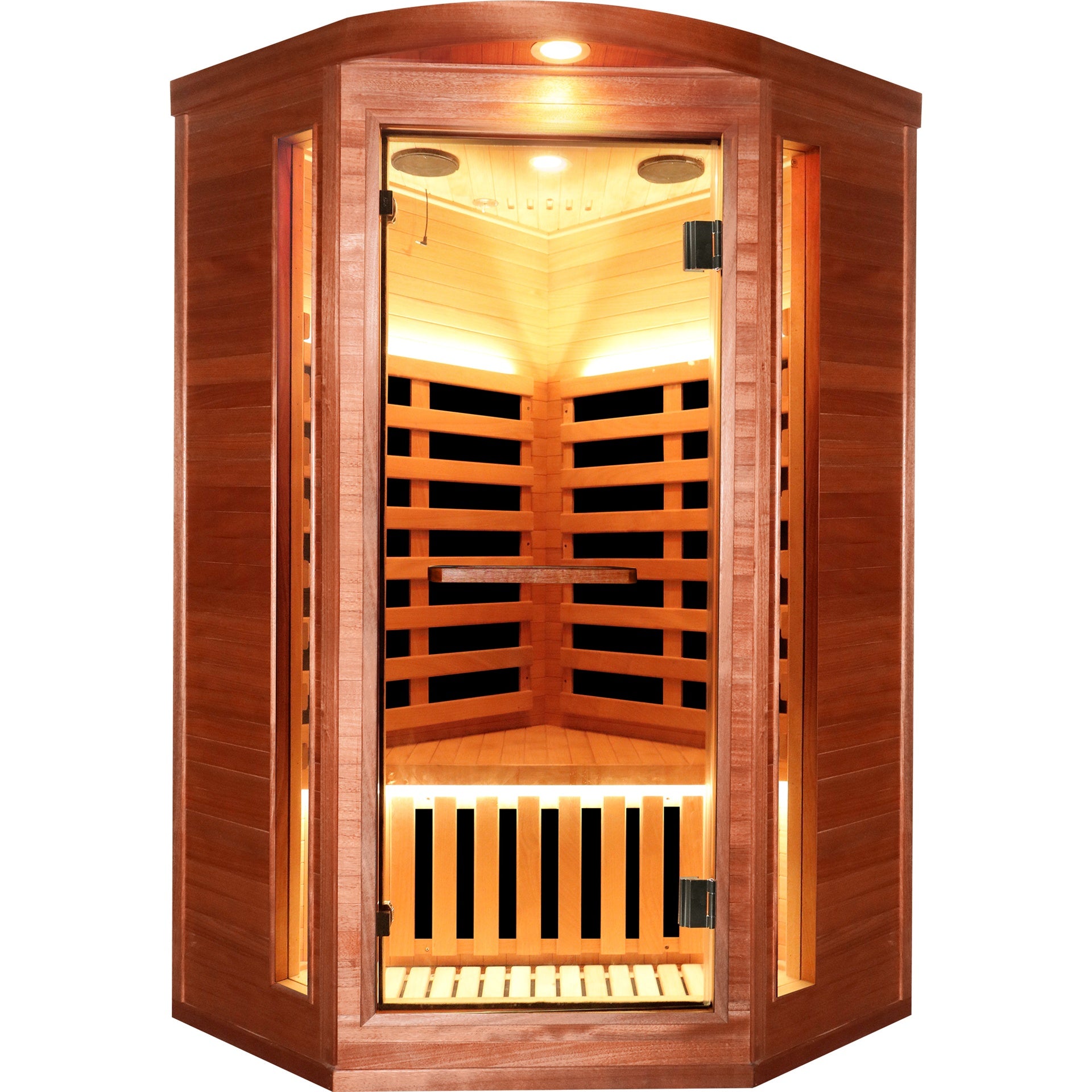 Single pentagonal far-infrared sauna room