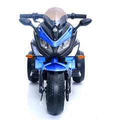 Kids Motorcycle Ride-On Motorcycle 3-Wheels Battery Powered Motorbike  Rechargeable 12 V kids  ride on toy with PU seat Training  Wheels/manual throttle/ drive by hand /Lighting  wheels