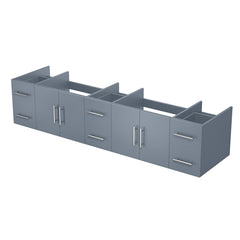 Dark Grey Double Bath Vanity 84 in. W x 22 in. D