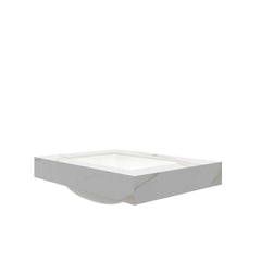 30" Calacatta Gold Sintered Stone Countertop and Undermount Ceramic Basin, NO Cabinet, NO Faucet and Drain, Suitable for Vanity FRIGGA, TILLEY,  YOLAN, etc.
