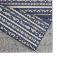 Sunshine GC_HAR2016 Blue 2 ft. 7 in. x 7 ft. 3 in. Indoor/Outdoor Area Rug
