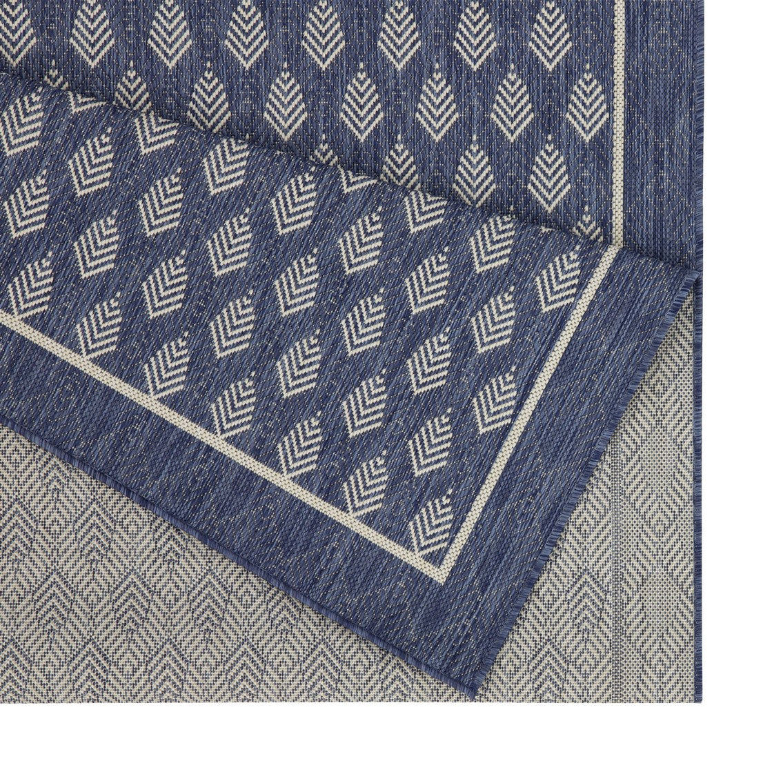 Sunshine GC_HAR2007 Blue 2 ft. 7 in. x 7 ft. 3 in. Indoor/Outdoor Area Rug