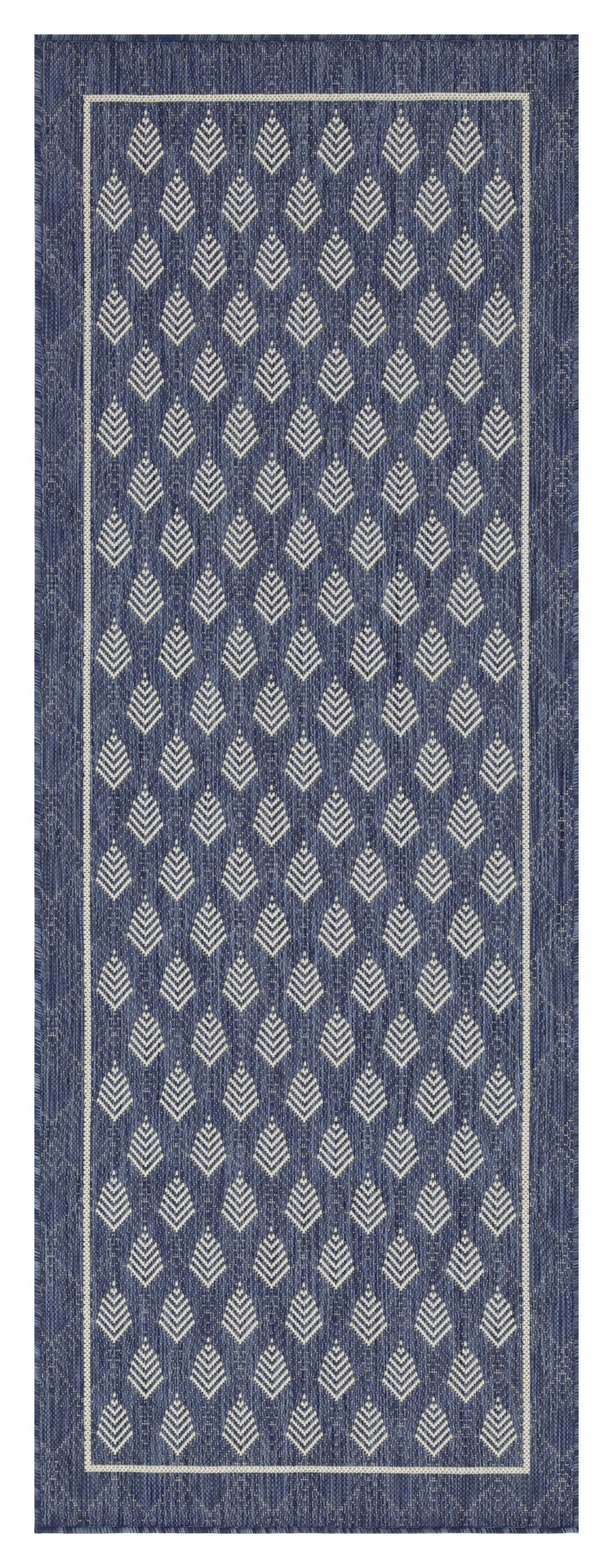 Sunshine GC_HAR2007 Blue 2 ft. 7 in. x 7 ft. 3 in. Indoor/Outdoor Area Rug