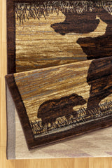 Nature's Nest GC_CBL3006 Multi 7 ft. 10 in. x 10 ft. 3 in. Lodge Area Rug