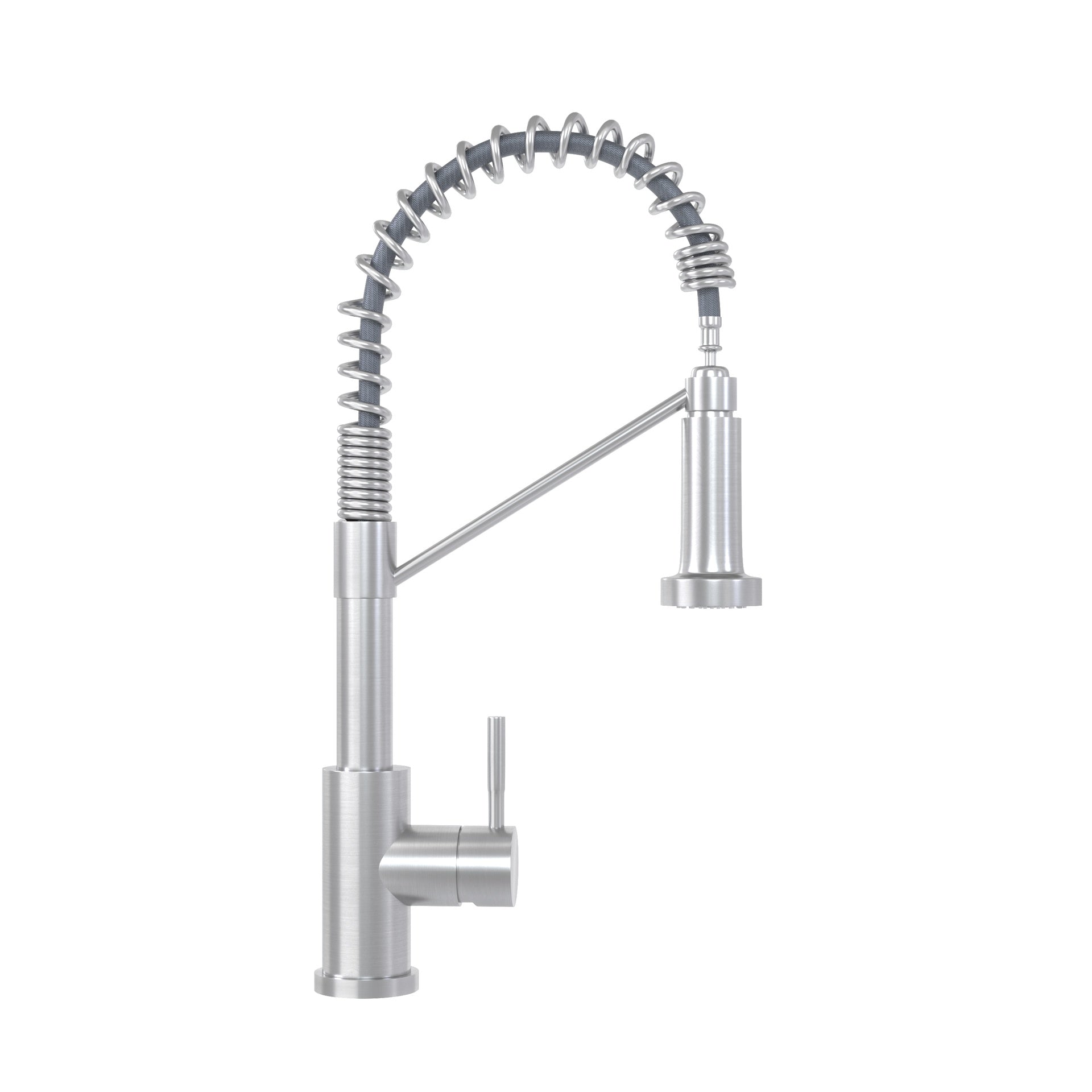 Bothwa Home CUPC Certified 19" Single Handle Kitchen Faucet (Brushed Nickel Finish)