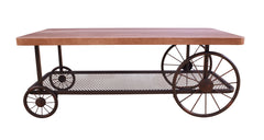 Francie Oak & Antique Gray Finish Coffee Table