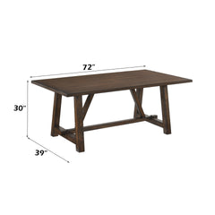 Kaelyn Dark Oak Finish Dining Table
