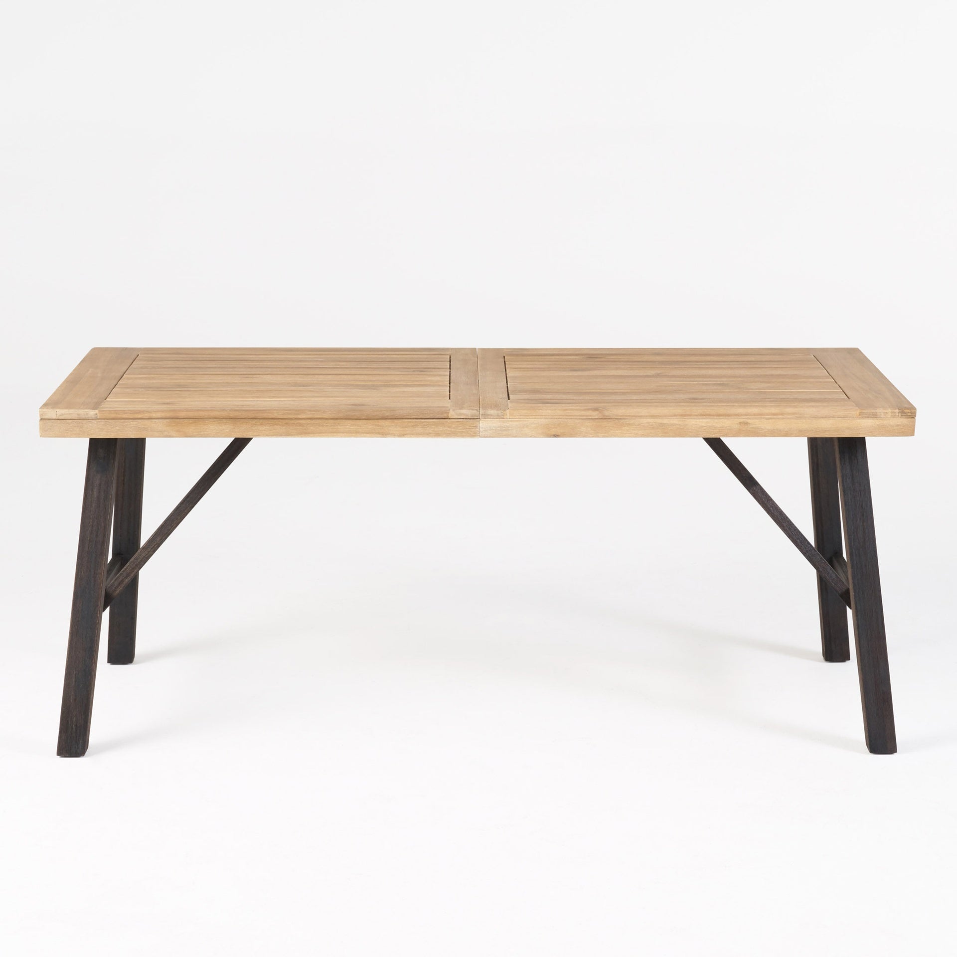 Outdoor Dining Set with 2 Benches and 1 Dining Table (3 pcs)