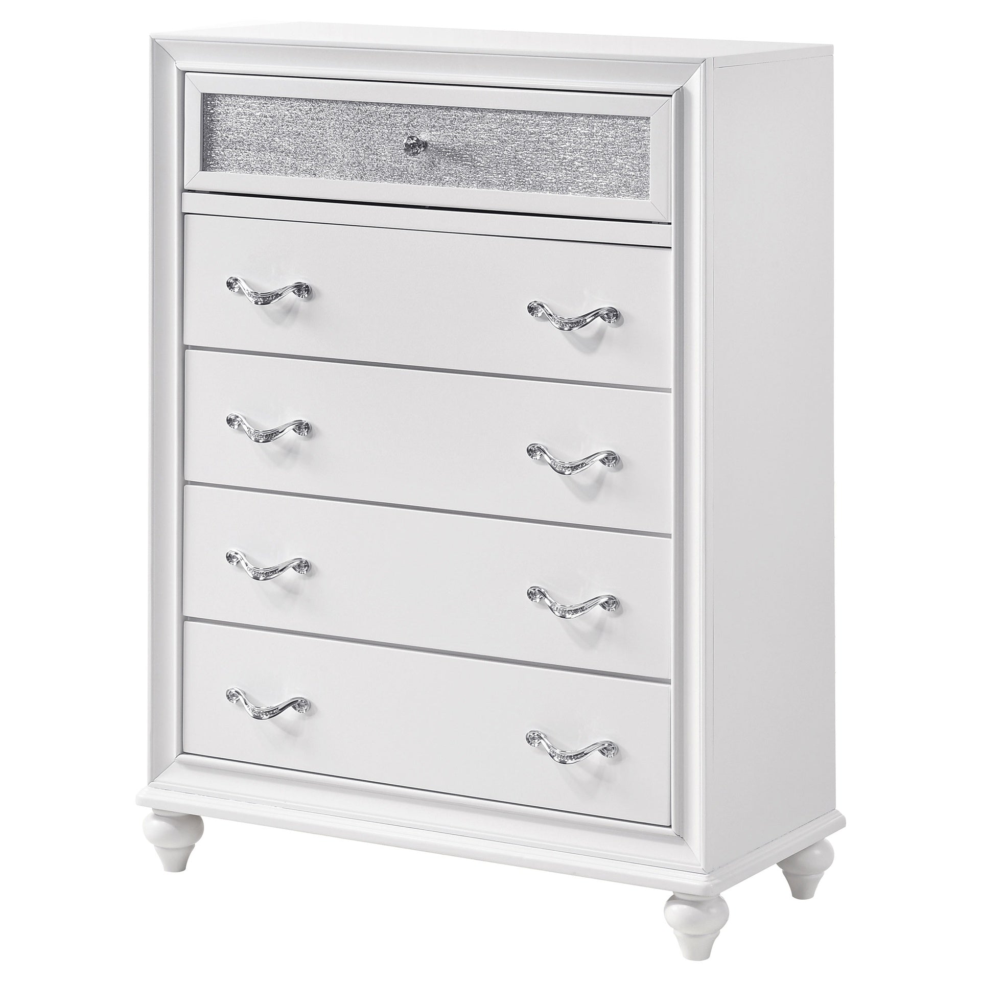 Randall White 5-drawers Chest