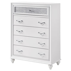 Randall White 5-drawers Chest
