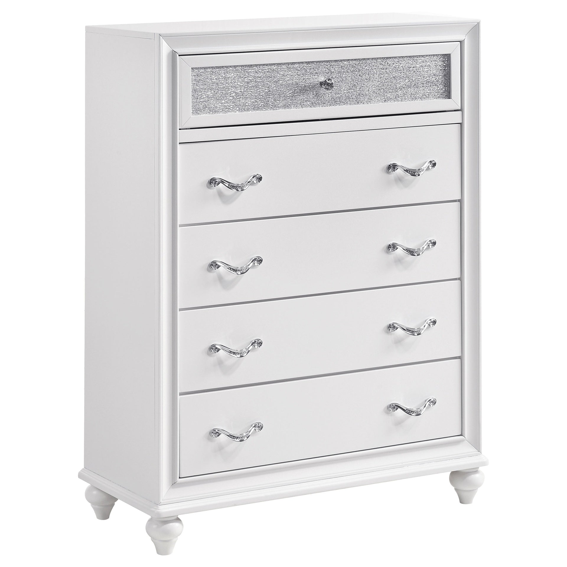 Randall White 5-drawers Chest