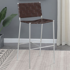 Langton Brown Upholstered Bar Chair