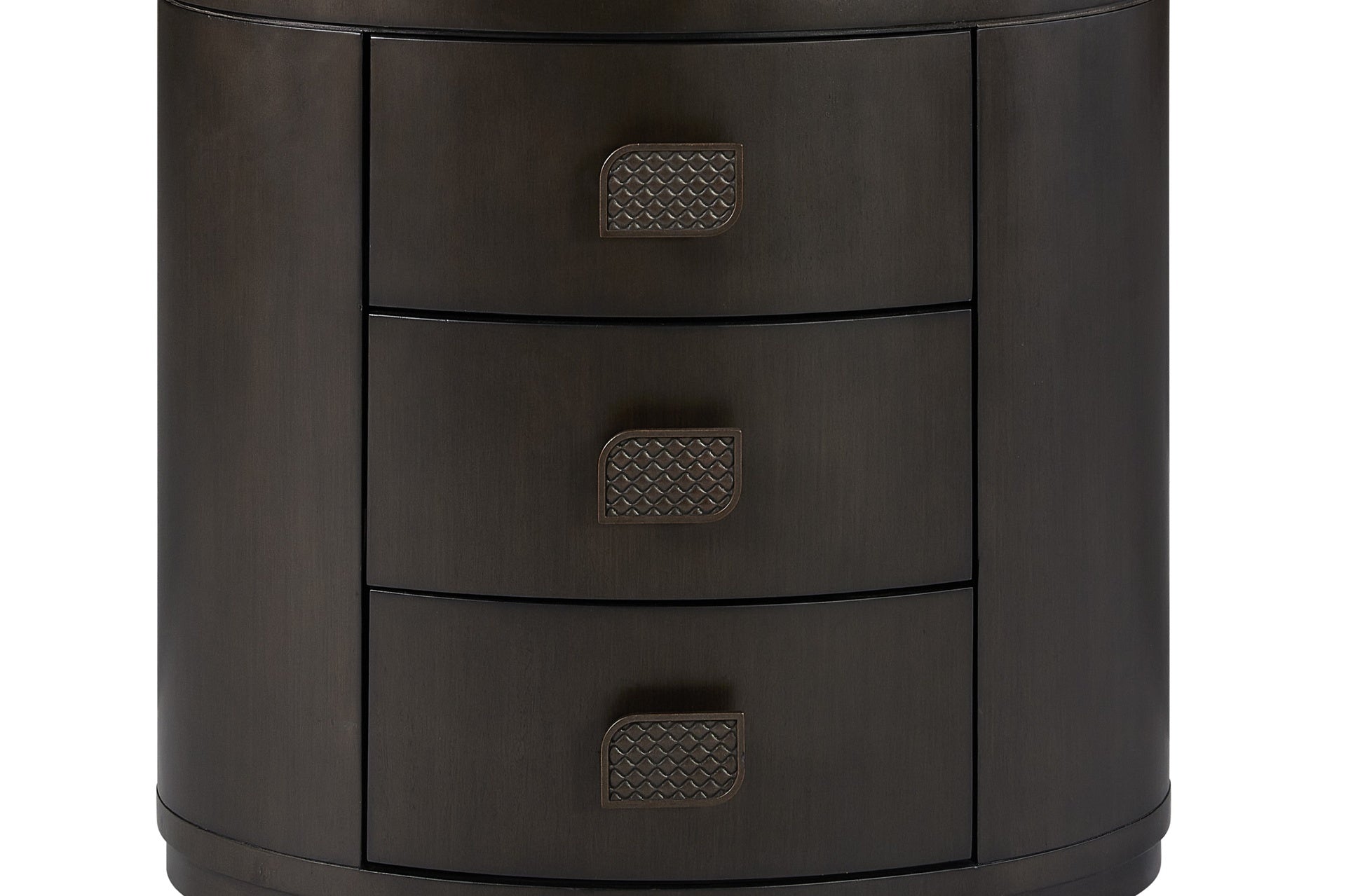 3 Drawer Oval Nightstand
