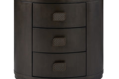 3 Drawer Oval Nightstand
