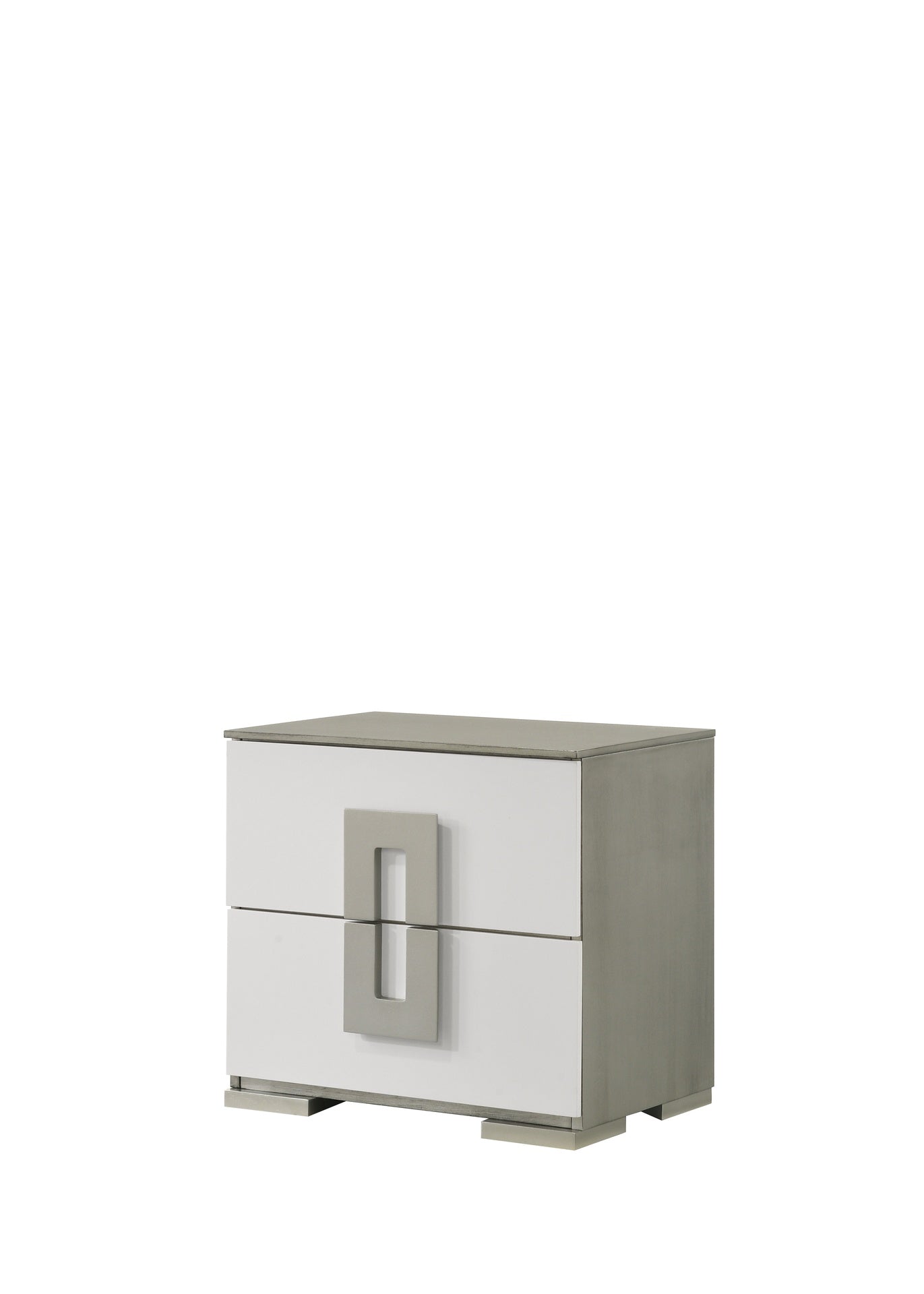 Olivia Contemporary Style 2-Drawer Night stand Made with Wood in White same asG150108652  (NJ inventory)