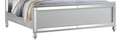 STERLING Full Size Upholstered LED Bed made with wood in Silver Color (NJ INVENTORY)