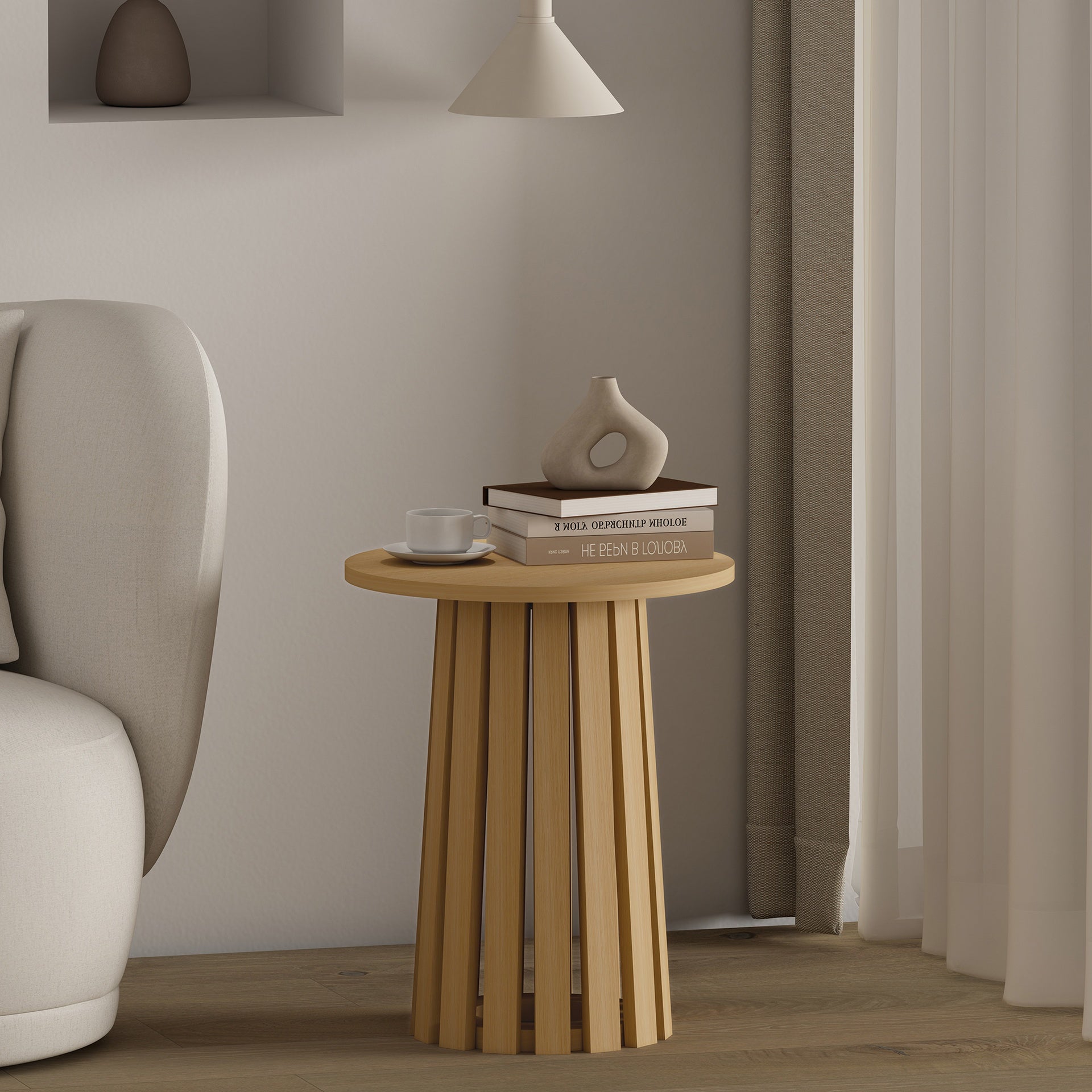 End Table in Light Oak