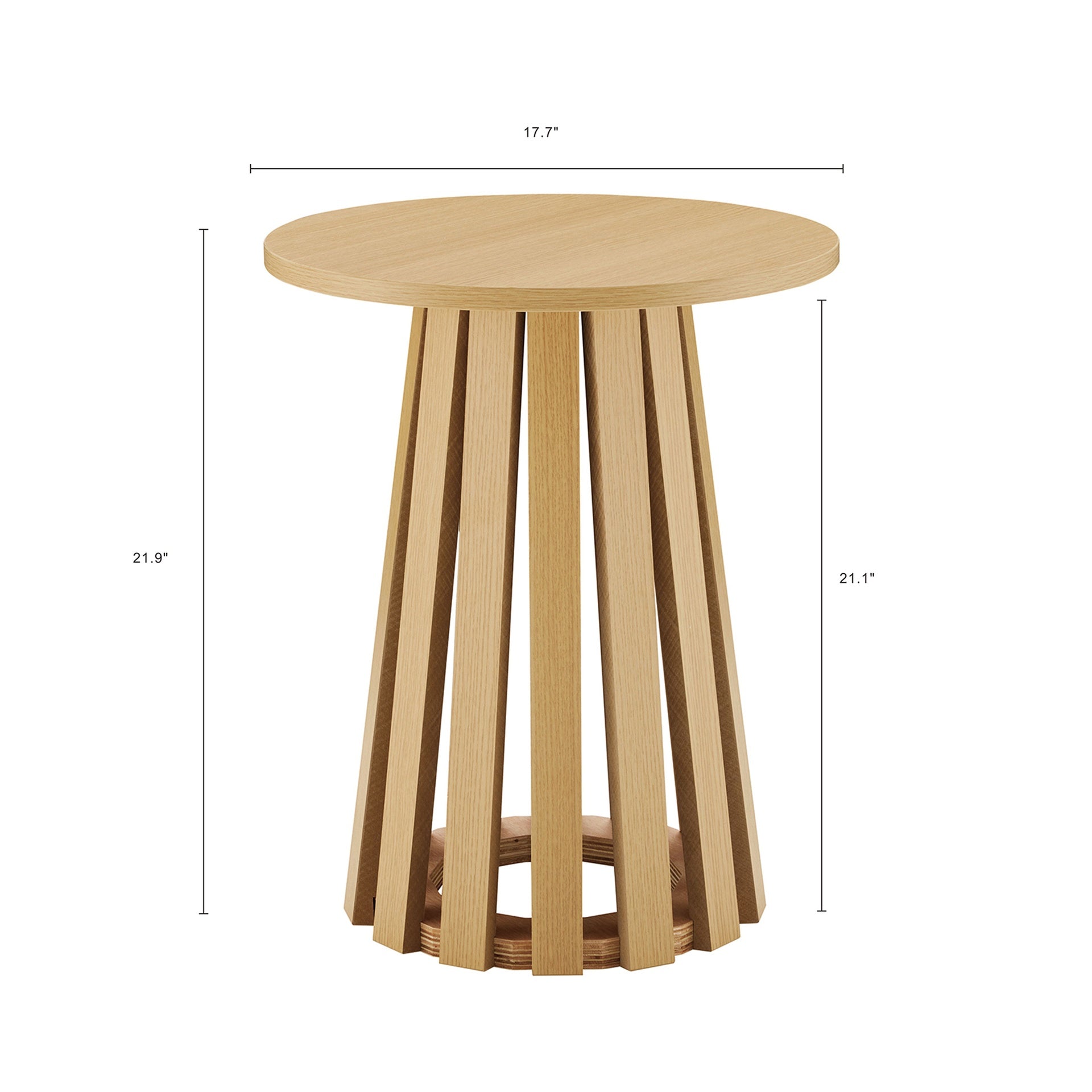 End Table in Light Oak