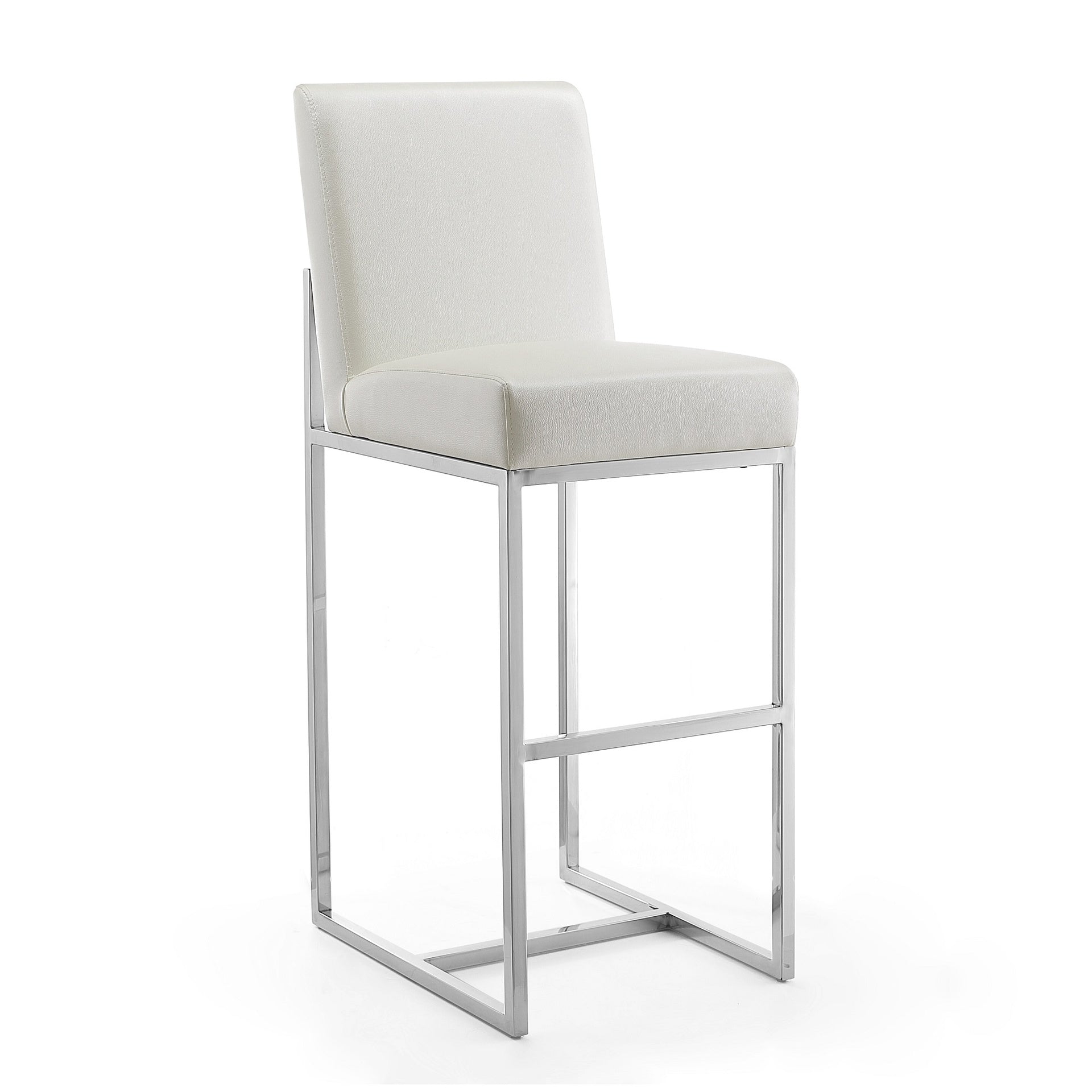 Barstool in Pearl White