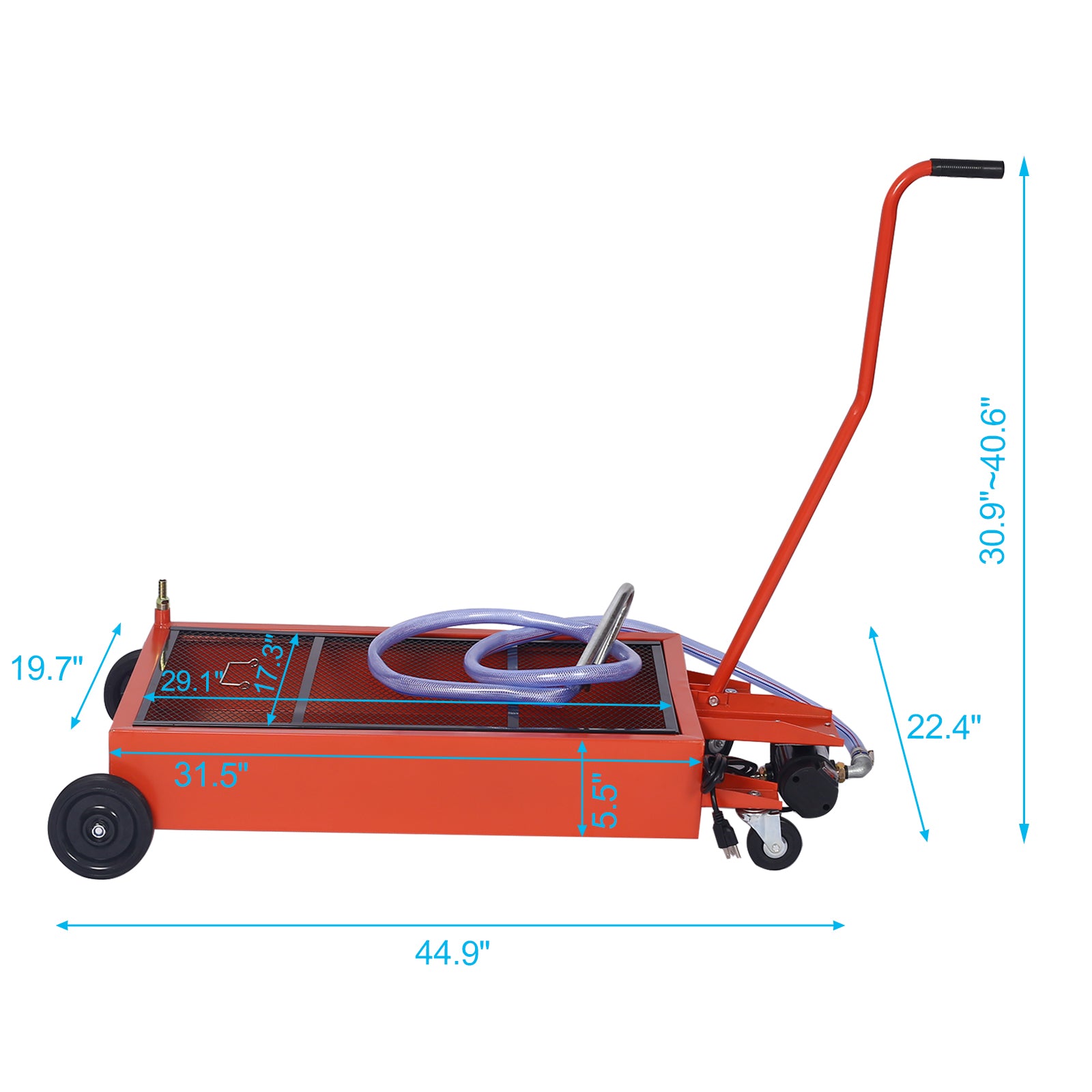 17-Gallon Low-Profile Oil Drain With Electric Pump