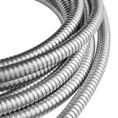 Metal Garden Hose 100 ft, Rust Proof Stainless Steel Water Hose, Heavy Duty Backyard Hose with 10 Function Nozzle, No-Kink & Flexible Water Pipe, Lightweight Metal Hose for Yard, Outdoor