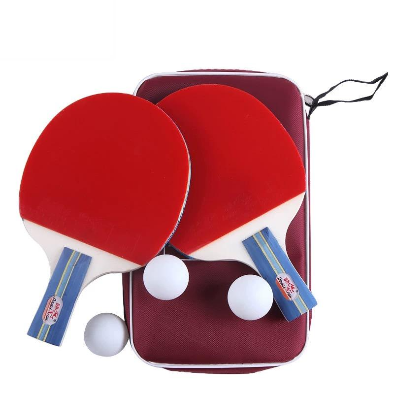 DOUBLE FISH Table Tennis Racket Set, With Two Rackets And Three Balls