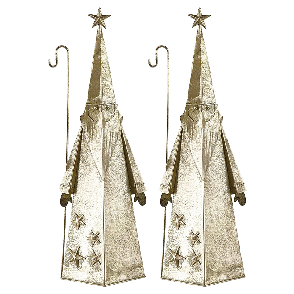 6x3x16.3" Santa Décor, 2 Pack