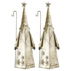 6x3x16.3" Santa Décor, 2 Pack