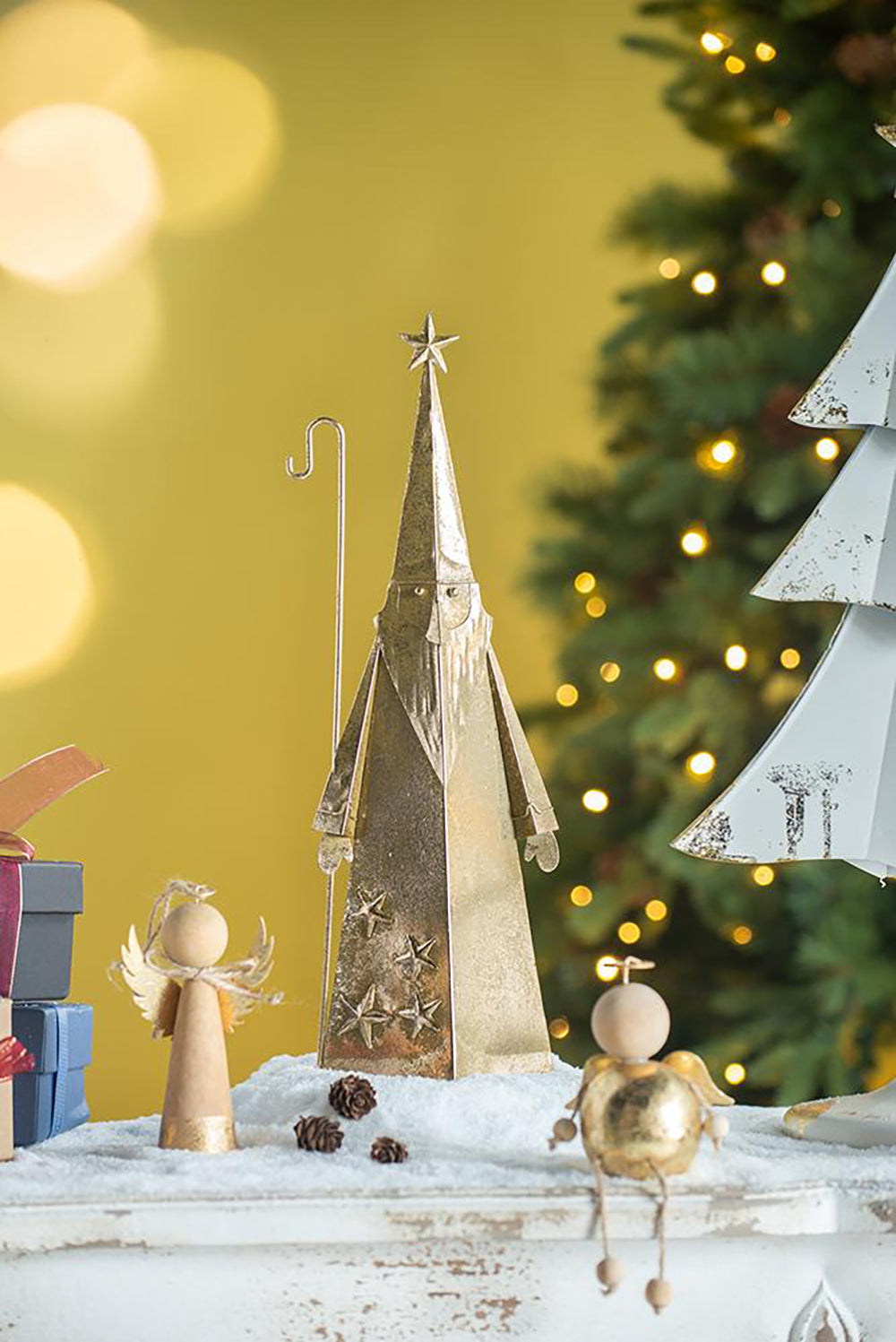 6x3x16.3" Santa Décor, 2 Pack