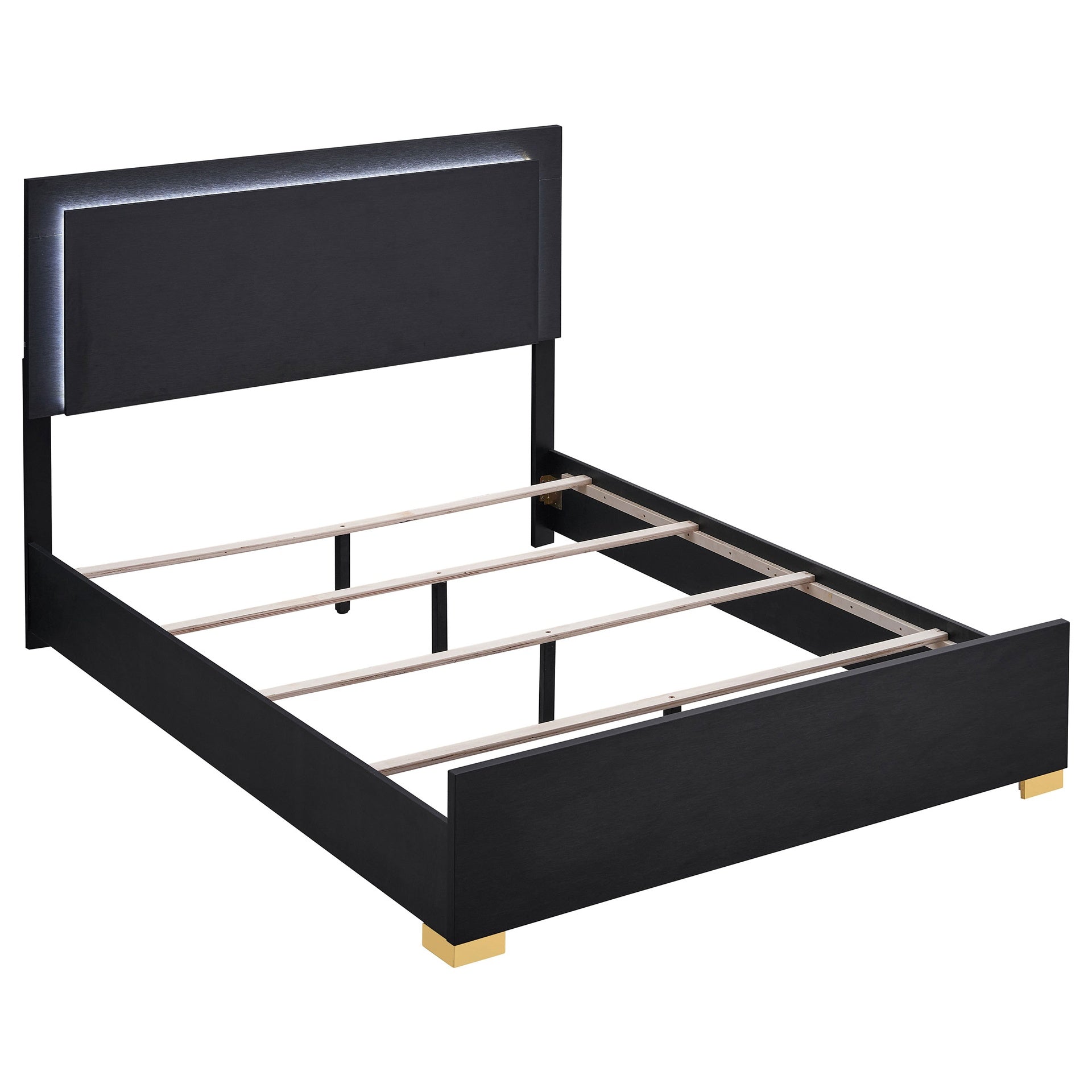 Medici Black 4-piece LED Full Bedroom Set