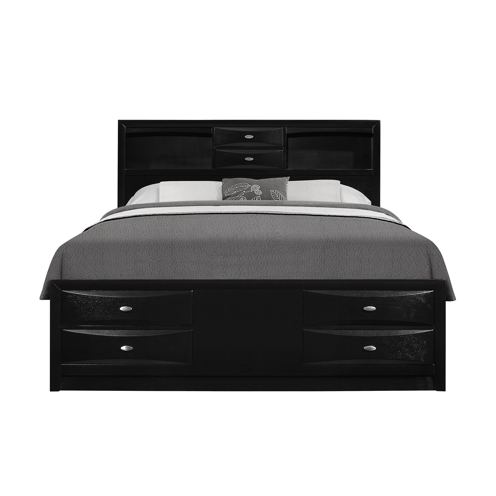 LUCILLE BLACK QUEEN BED