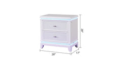 OPIUM  Queen 5 Pc Bedroom set in Milky White(NJ INVENTORY)