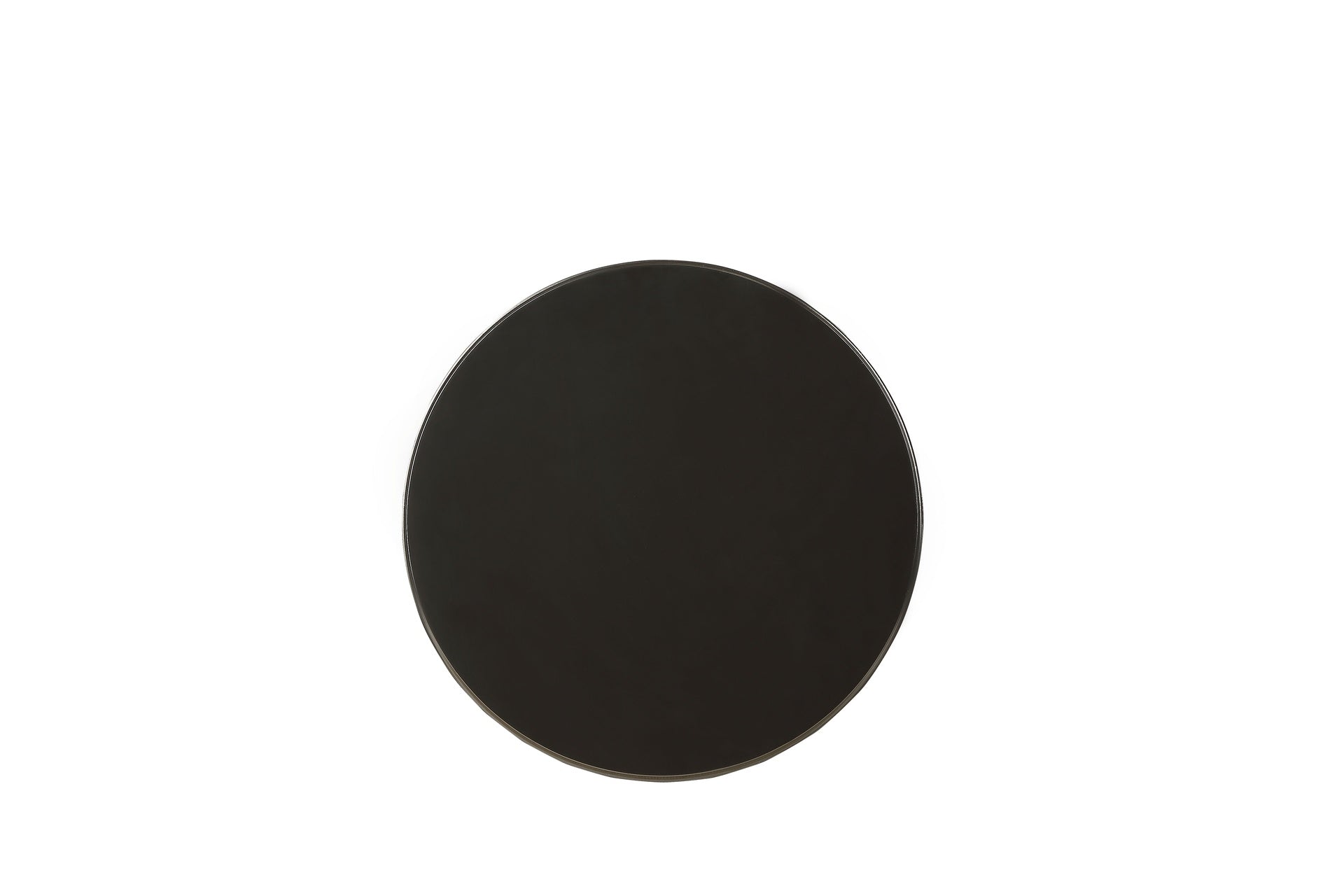 Black Side Table with Turned Pedestal