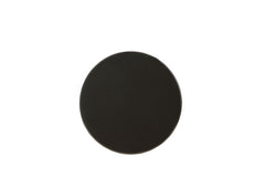 Black Side Table with Turned Pedestal