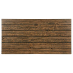 Castleton Distressed Brown Wood Coffee Table with Shelf