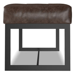 Penelope Leather Ottoman Bench